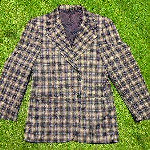 Vintage Men's Plaid Sport Coat Blazer